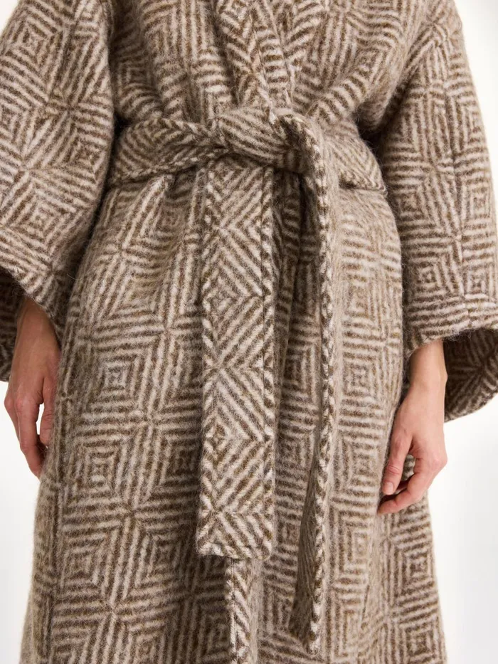 Coats and Jackets Women By Malene Birger Mangia Woolblend Coat Shitake Coats and Jackets Women By Malene Birger Mangia Woolblend Coat Shitake