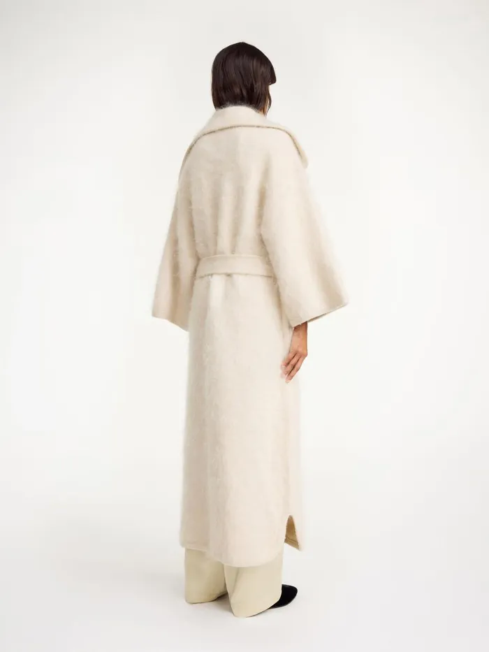 Coats and Jackets Women By Malene Birger Mirano Coat Oyster Gray