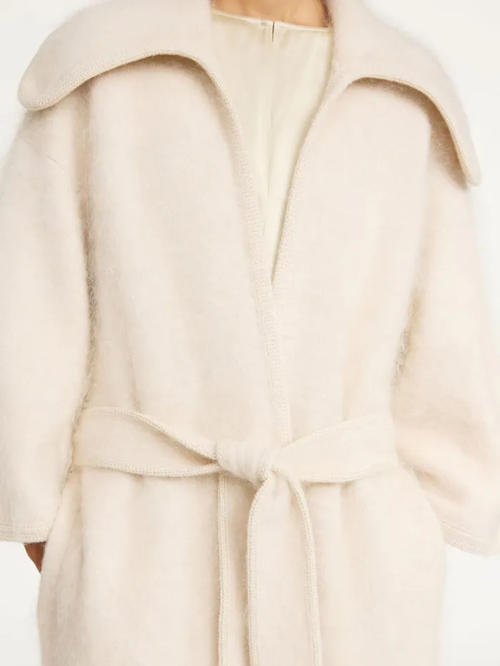 Coats and Jackets Women By Malene Birger Mirano Coat Oyster Gray