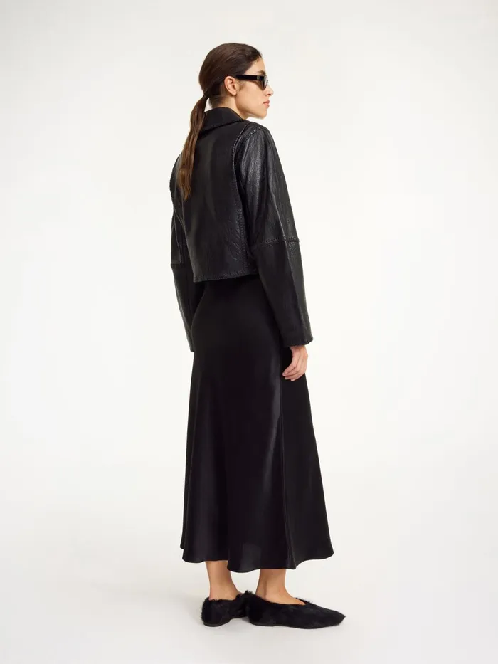 Coats and Jackets Women By Malene Birger Rowani Leather Jacket Black Coats and Jackets Women By Malene Birger Rowani Leather Jacket Black