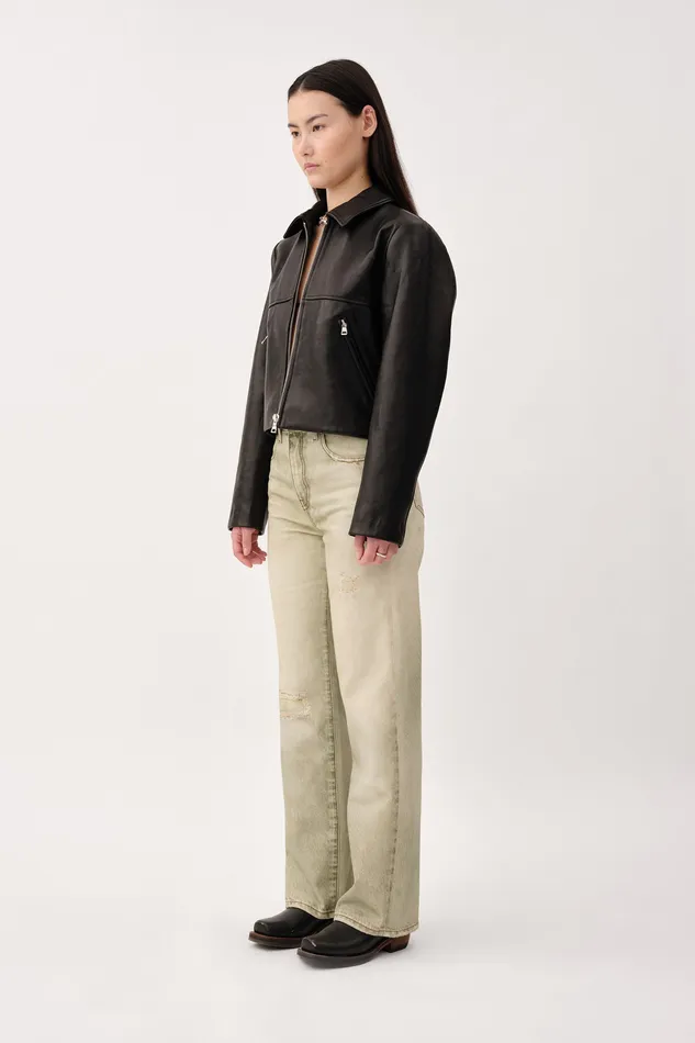 Coats Jackets and blazers Dalia Leather Black Wonhundred Women