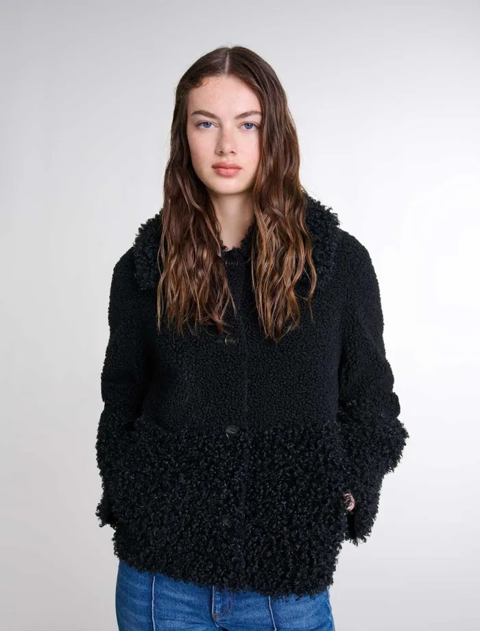 Coats Women Maje Curly Jacket Black