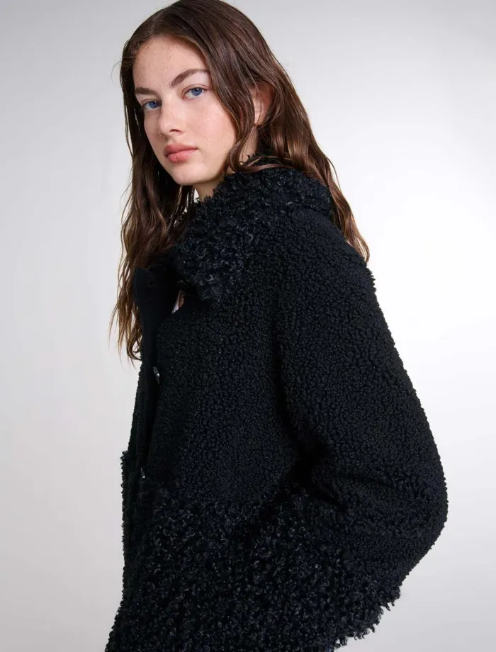 Coats Women Maje Curly Jacket Black