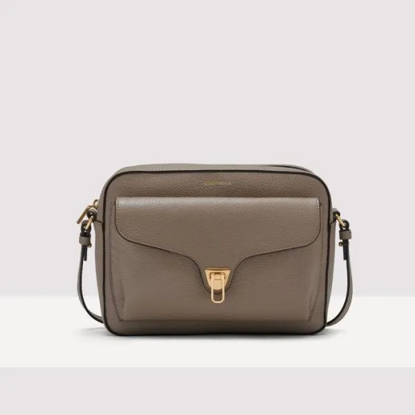 Coccinelle Beat Medium Soft Warm Taupe Women Coccinelle Crossbody Bags