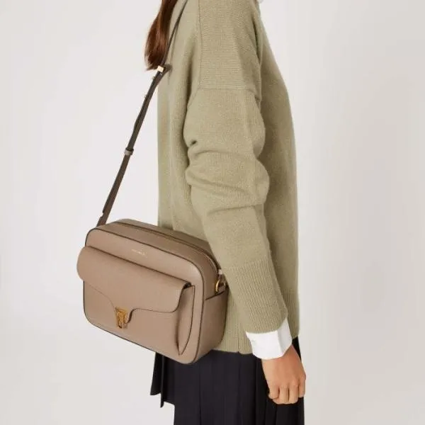 Coccinelle Beat Medium Soft Warm Taupe Women Coccinelle Crossbody Bags