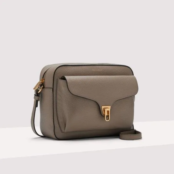Coccinelle Beat Medium Soft Warm Taupe Women Coccinelle Crossbody Bags