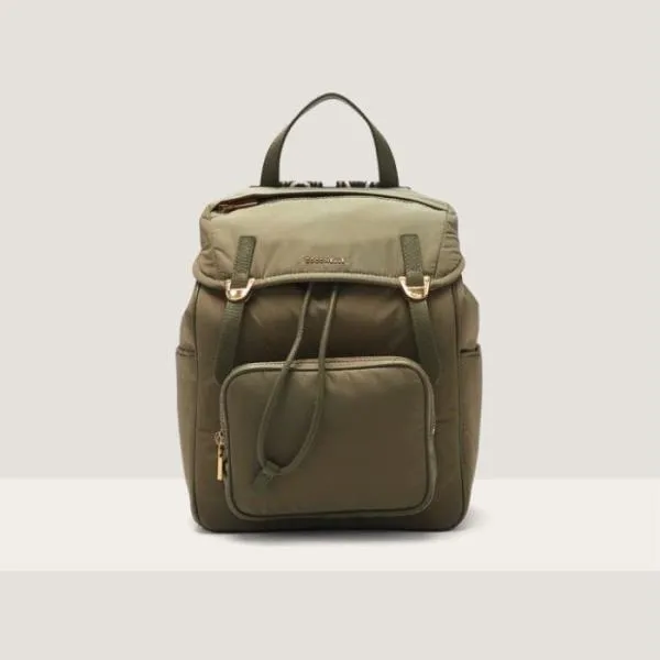 Coccinelle Campus Puffy Nylon Medium Laurel Green Women Coccinelle Backpacks