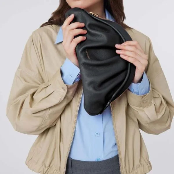 Coccinelle Cheek Smooth Medium Noir Women Coccinelle Clutch