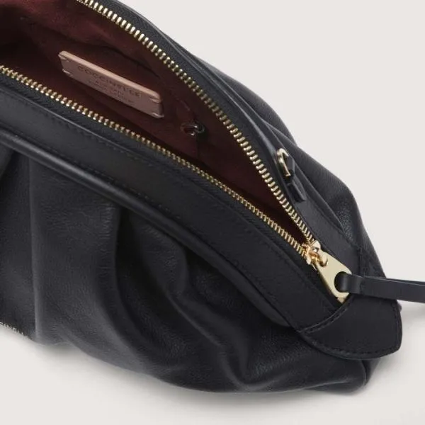 Coccinelle Cheek Smooth Medium Noir Women Coccinelle Clutch