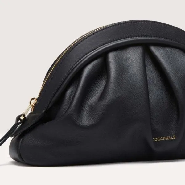 Coccinelle Cheek Smooth Medium Noir Women Coccinelle Clutch