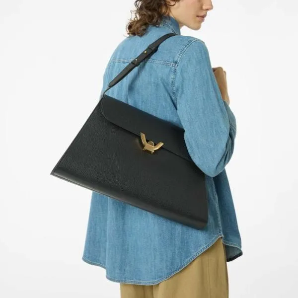 Coccinelle Dew Large Noir Women Coccinelle Shoulder Bags Coccinelle Dew Large Noir Women Coccinelle Shoulder Bags