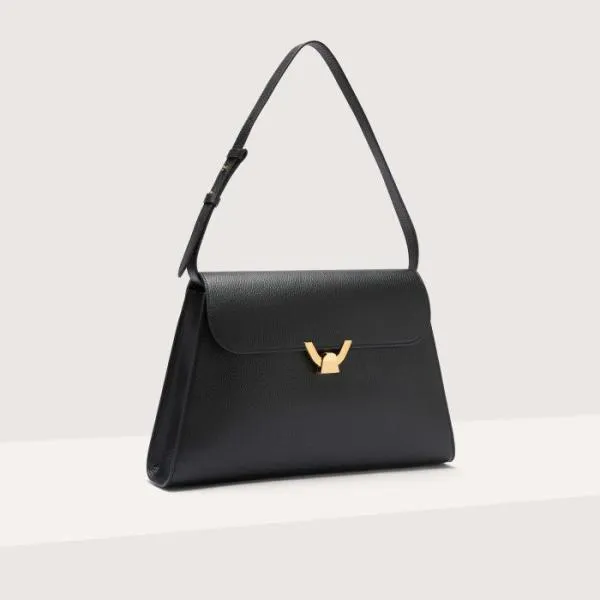 Coccinelle Dew Large Noir Women Coccinelle Shoulder Bags Coccinelle Dew Large Noir Women Coccinelle Shoulder Bags