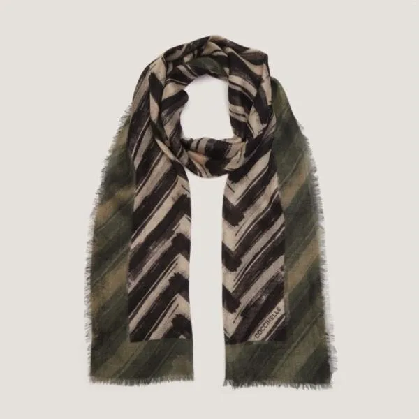 Coccinelle Maxi Spigato Multi Natural Women Coccinelle Scarves And Foulards