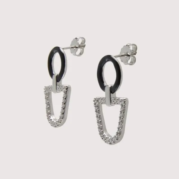Coccinelle Plectrum Strass Set Silvnoirbriw Women Coccinelle Bijoux