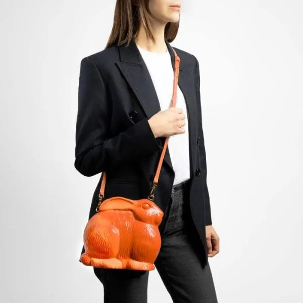 Coccinelle Rabbit Bag Arancio Women Coccinelle Crossbody Bags
