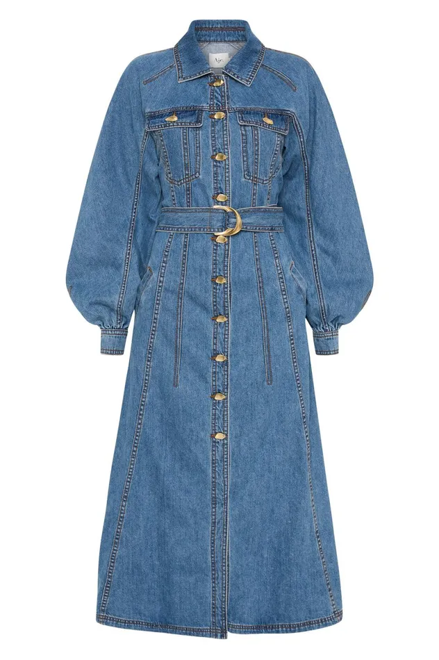 Colorado Denim Midi Dress 90039s Wash Women Aje Denim