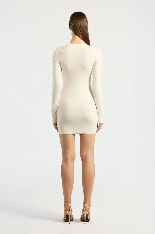 COTTON CITIZEN DRESSES Verona Crew Mini Dress Bone 8211 Women