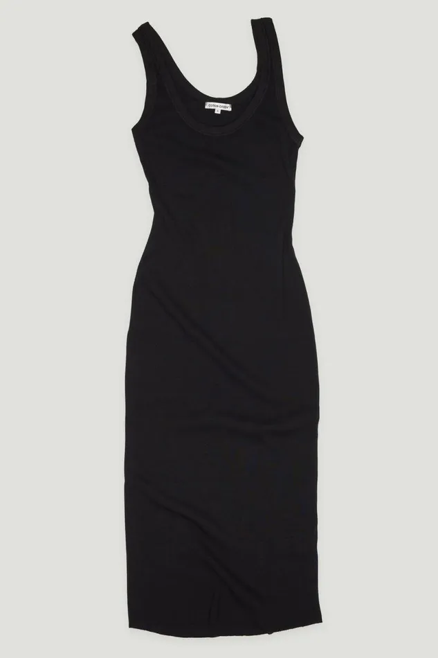 COTTON CITIZEN DRESSES Verona Midi Dress Jet Black 8211 Women