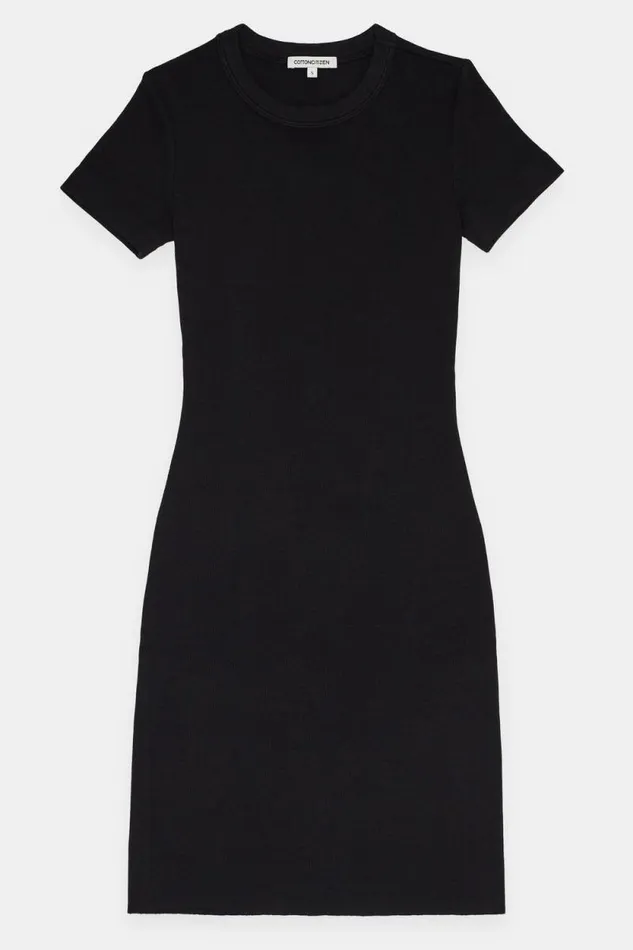 COTTON CITIZEN DRESSES Verona Tee Mini Dress Jet Black 8211 Women