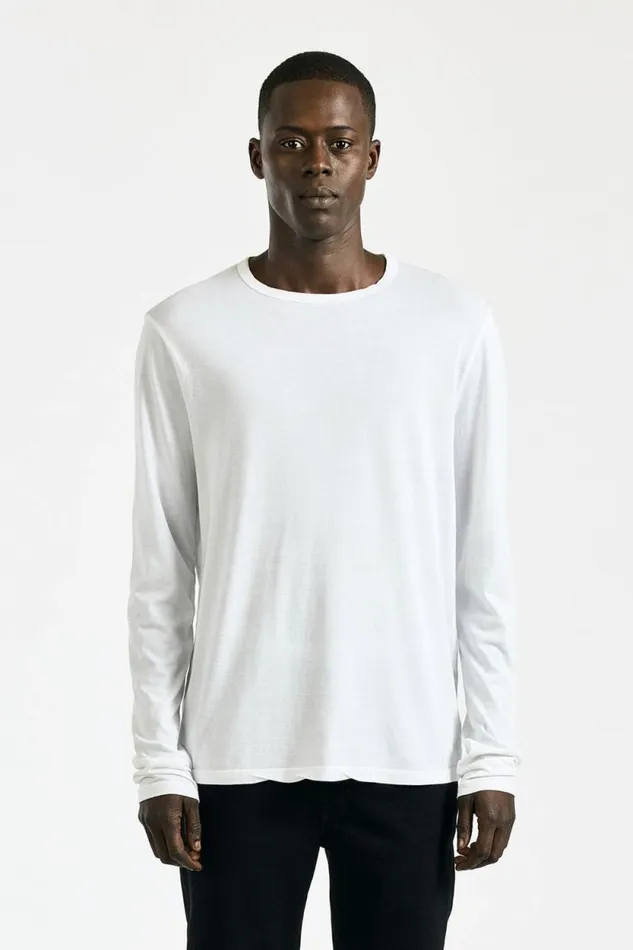 COTTON CITIZEN SHIRTS Classic Crew Long Sleeve Shirt White 8211 Men