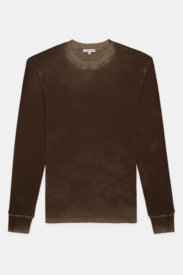 COTTON CITIZEN SHIRTS Cooper Thermal Vintage Espresso 8211 Men