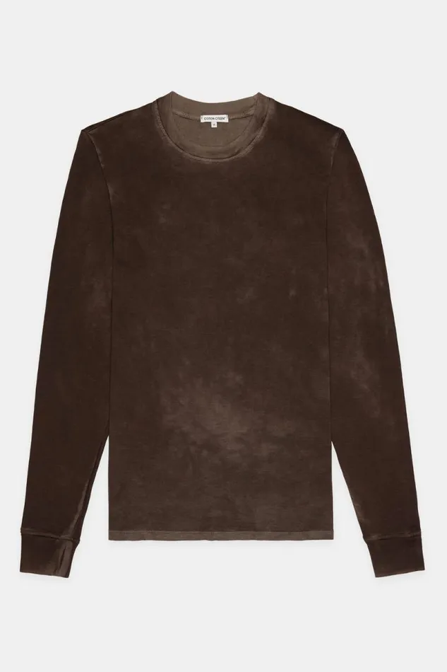 COTTON CITIZEN SHIRTS Presley Long Sleeve Shirt Vintage Espresso 8211 Men