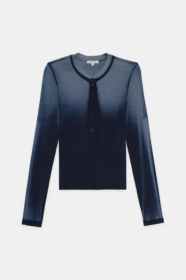 COTTON CITIZEN SHIRTS Verona Henley Navy Cast 8211 Women