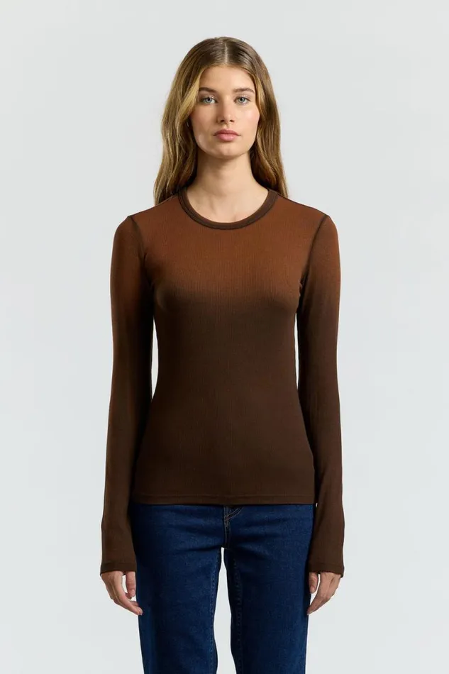 COTTON CITIZEN SHIRTS Verona Shirt Chestnut Cast 8211 Women