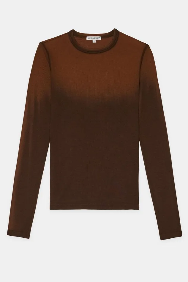 COTTON CITIZEN SHIRTS Verona Shirt Chestnut Cast 8211 Women