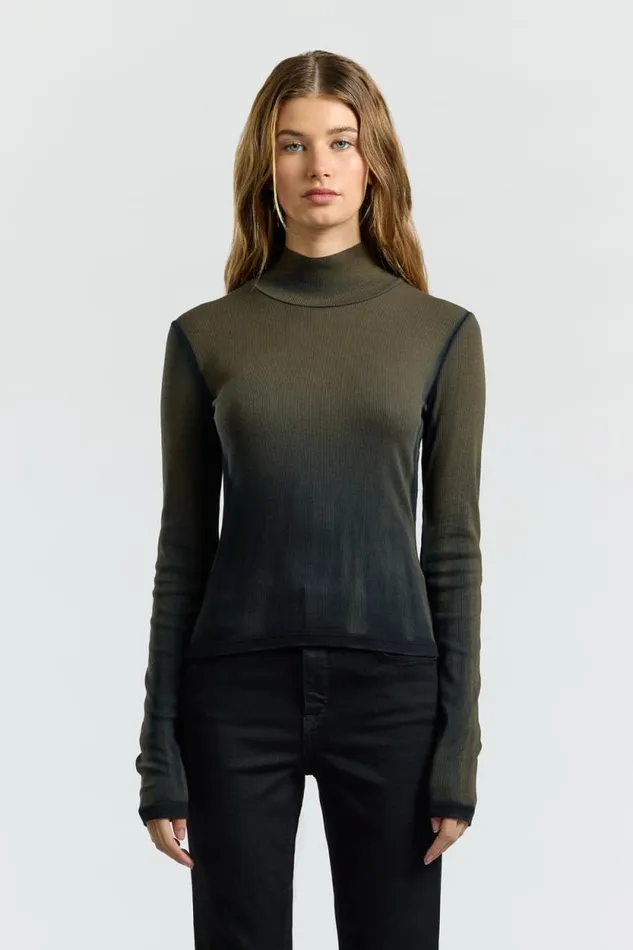 COTTON CITIZEN SHIRTS Verona Turtleneck Carbon Cast 8211 Women