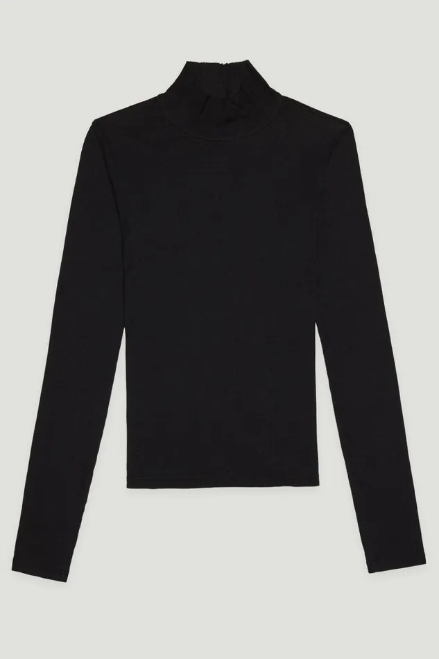 COTTON CITIZEN SHIRTS Verona Turtleneck Jet Black 8211 Women
