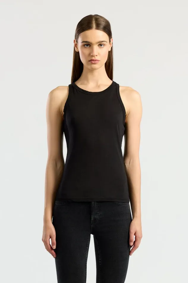 COTTON CITIZEN TANKS Standard Tank Jet Black 8211 Women