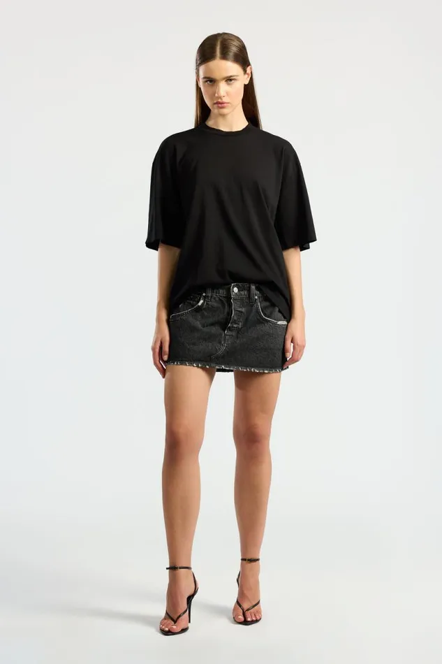 COTTON CITIZEN TEES Bowie Tee Jet Black 8211 Women