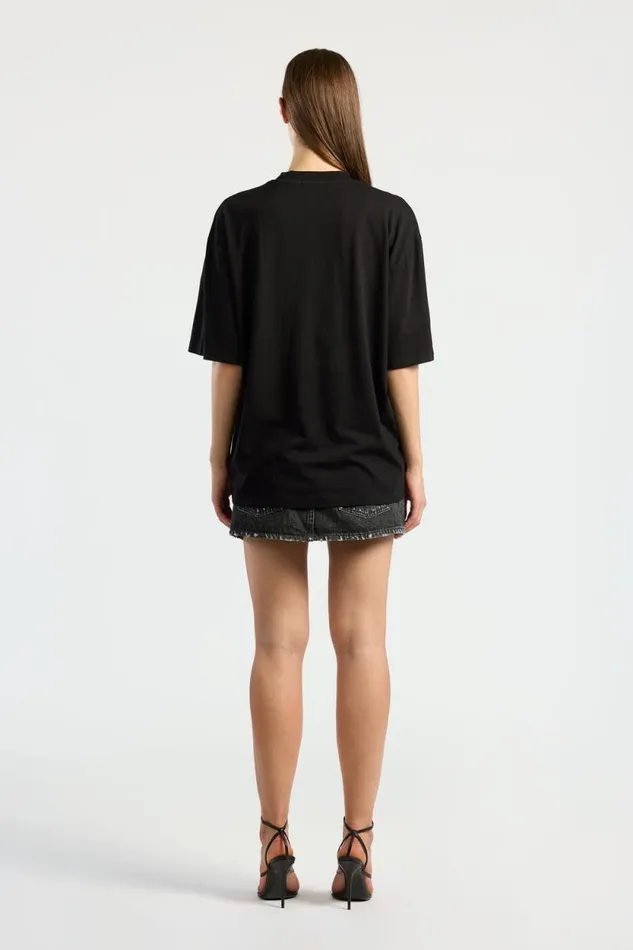 COTTON CITIZEN TEES Bowie Tee Jet Black 8211 Women