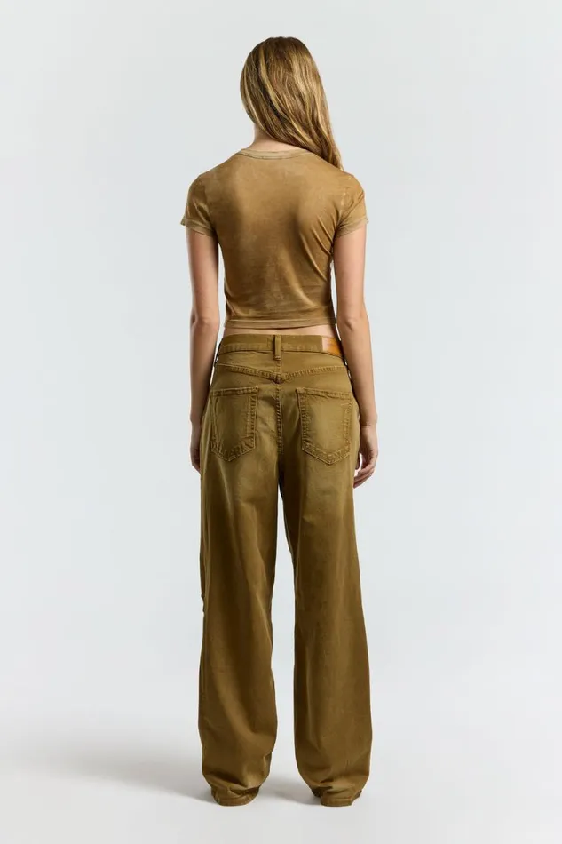 COTTON CITIZEN TEES Standard Baby Tee Vintage Burnt Honey 8211 Women