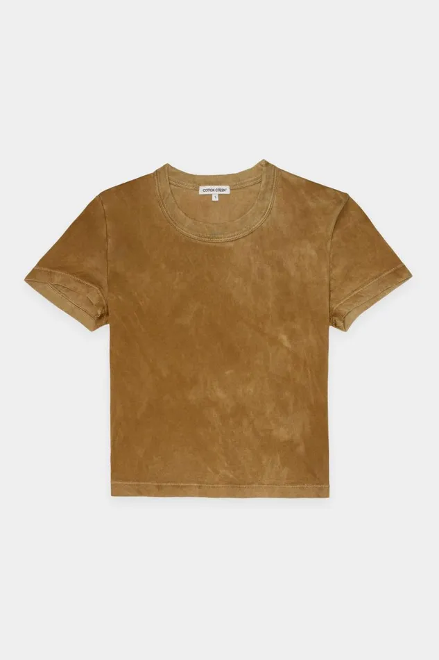 COTTON CITIZEN TEES Standard Baby Tee Vintage Burnt Honey 8211 Women