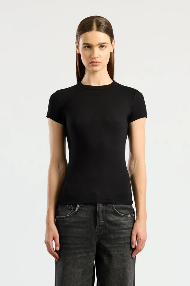 COTTON CITIZEN TEES Verona Tee Jet Black 8211 Women