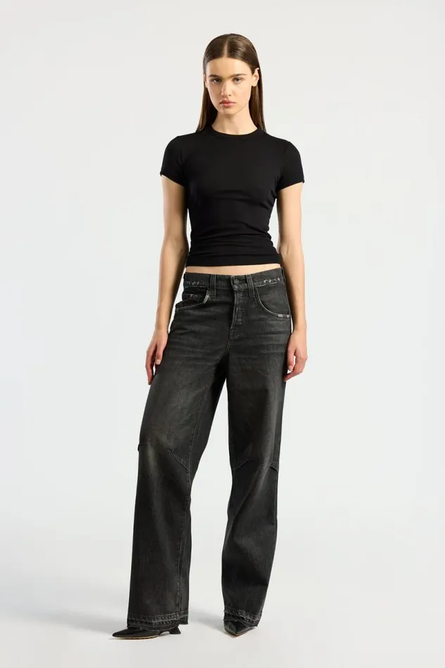 COTTON CITIZEN TEES Verona Tee Jet Black 8211 Women