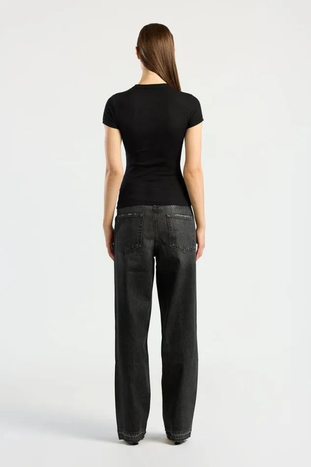 COTTON CITIZEN TEES Verona Tee Jet Black 8211 Women