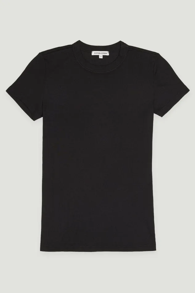 COTTON CITIZEN TEES Verona Tee Jet Black 8211 Women