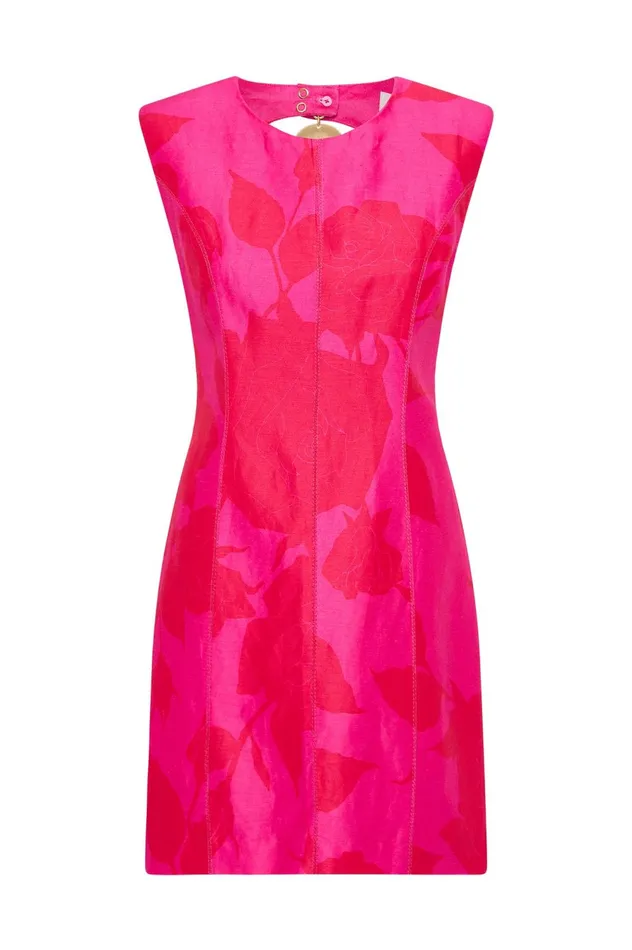 Cove Pendant Mini Dress Florescent Rose Women Aje Cocktail Dresses