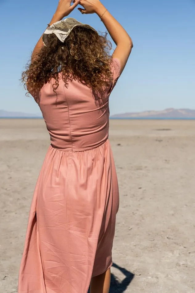 Cyrus Midi Dress In Pink Pink Women Bohme Dresses