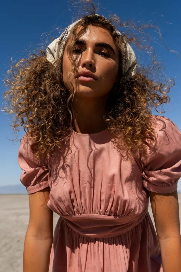 Cyrus Midi Dress In Pink Pink Women Bohme Dresses