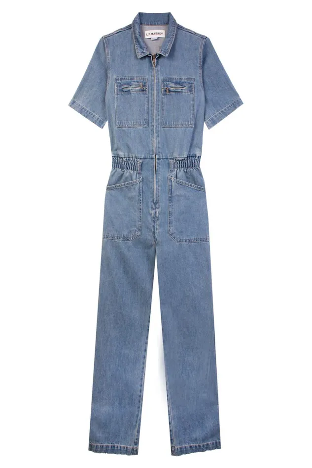 Danny Boilersuit Mid Blue Womens LF Markey One Pieces