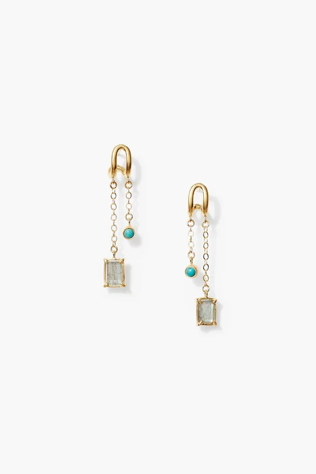 Delilah Drop Earrings Labradorite Mix Women Chan Luu Earrings