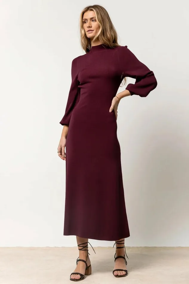 Demi Cut Out Dress In Burgundy 8211 FINAL SALE Burgundy Women Bohme Dresses