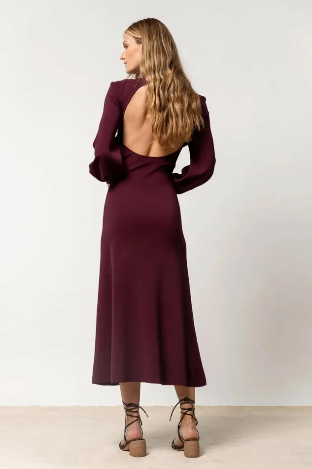 Demi Cut Out Dress In Burgundy 8211 FINAL SALE Burgundy Women Bohme Dresses