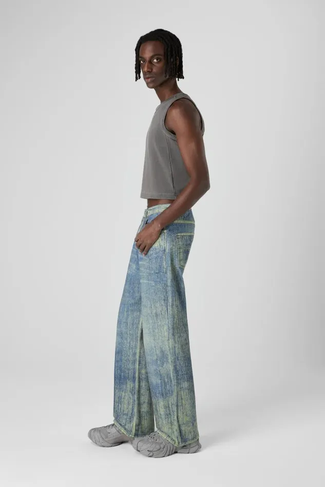 Denim Women Camper Denim Sand Blue Paint Print Denim Jeans Denim Women Camper Denim Sand Blue Paint Print Denim Jeans
