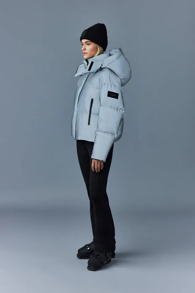 Downs and Jackets Women Mackage TESSYRF Down Jacket With Reflective Shell Reflective