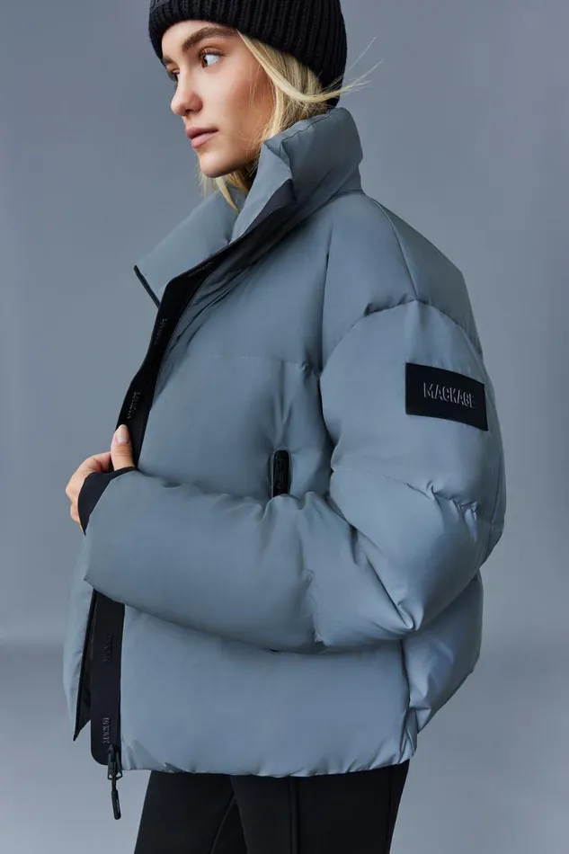 Downs and Jackets Women Mackage TESSYRF Down Jacket With Reflective Shell Reflective